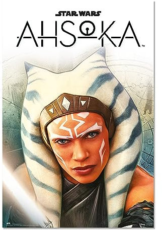 Grupo Erik Poster Star Wars Ahsoka 1 Kunstdruck - Deko Wohnzimmer oder Deko Schlafzimmer - Deko Zimmer - Größe 61 x 91 - Offizielle Star Wars Fanartikel