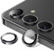 JETech Camera Lens Protector for Samsung Galaxy S24+ / S24 Plus, 9H Tempered Glass Metal Individual Ring Cover, Easy Installation Tray, HD Clear, 1 Set (Onyx Black)