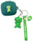 Cartoon Silicion Earphones Case Compatible with JBL Wave Flex/JBL Wave 300 TWS, Cute Wireless Bluetooth Shockproof Protector Cover Earphone Charging Box with Keychain (Green)