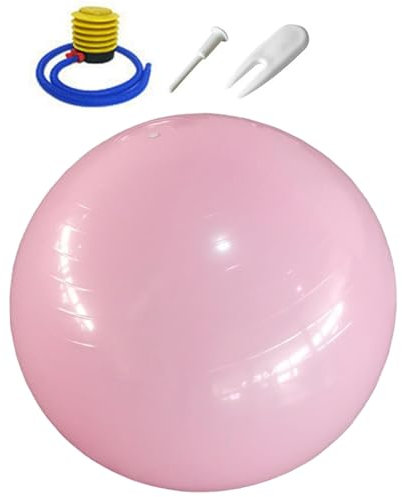 Gvblkq Balle de yoga anti-éclatement, ballon de pilates, fitness, ballon de pilates pour femmes enceintes, ballon de yoga pour la grossesse, ballon d'entraînement extra épais pour physique, ballon de