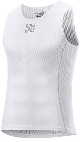 ROCKBROS Camiseta Interior Ciclismo para Hombre Ultraligero, Camiseta Deportiva sin Mangas de Verano Transpirable Secado Rápido, Ropa Interior Bicicleta Running, XS-XXL