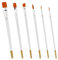 Vin Beauty 6Pcs Food Paint Brush Cake Decorating Brushes, Cookie Decorating Paint Brushes, Food Safe Basting, Cooking, Baking, White, Synthetic, Nylon Handle