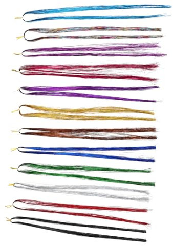 Ipetboom Haarglitzer Selbermachen Haarglitzer-stränge Für Haarverlängerungen Farbiger Haarglitzer Für Hochzeiten Mottopartys Und Konzerte Leicht Anzuwendendes Haarzubehör