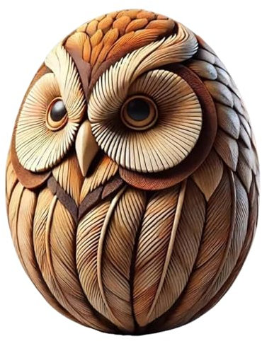 Egg Carving Easter Decorations, Resin Animal Carving Craft, Vivid Art Decor, Fun Basket Stuffer for Beginners, Children, Kids, and Adults, Boys and Girls