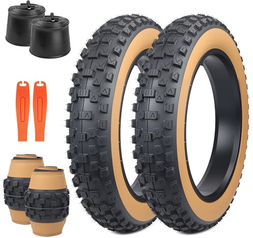 ZUKKA Pneu de vélo électrique 20 Pouces Heavy Duty 20 x 4,0 - Gaine 102-406 | Pliable - Pour vélo électrique et VTT - Snow Bike