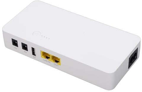 Asixxsix Asixxsix UPS Battery Backup, 8800mAh Uninterruptible Power Supply with POE 24V DC 12V/9V/5V Output, Power Outage Protection for Router Modem CCTV Camera Smartphone