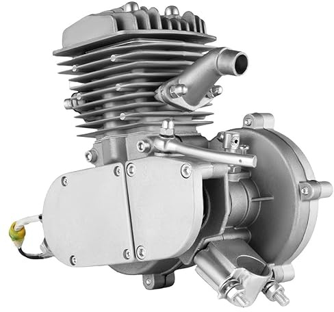 80cc 2-Takt Fahrrad Motor Kit, Benzin Hilfsmotor, Single Cylinder Fahrrad Motor, Motorisiertes Bike Umrüstset mit 44Z Kette, Luftkühlung, für Mountain-/Rennräder, Bis 40km/h