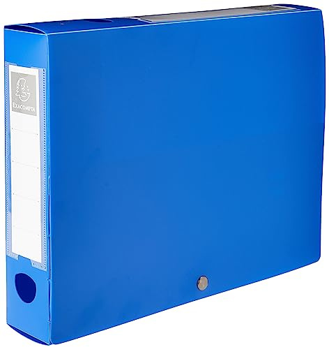 Exacompta Archive Box Opaque Polypropylene A4 Spine 60mm Blue
