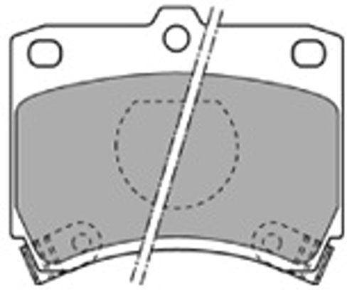 MAPCO Bremsbelagsatz, Scheibenbremse 6334 Vorderachse | Kompatibel mit: KIA PRIDE, PRIDE Kombi, MAZDA 121 I