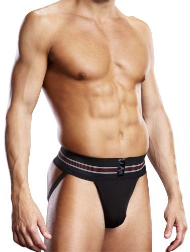 Blueline Men's Microfiber Jock Strap, Black, Small/Medium