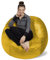 Sofa Sack XL-Das Neue Komforterlebnis Sitzsack mit Memory Schaumstoff Füllung-Perfekt zum Relaxen im Wohnzimmer oder Kinderzimmer-Samtig weicher Velour Bezug in Zitronengelb