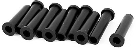 Sourcingmap 10pcs 33mm Length 5mm Inner Dia Rubber Strain Relief Cord Boot Protector Cable Sleeve Hose for Power Tool
