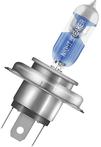 Osram 64193NBL-01B NIGHT BREAKER LASER H4 Halogen, Scheinwerferlampe, 12V, Einzelblister, 1 Stück weiß