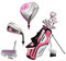 PreciseGolf Co. Precise M5 Ladies Golf Club Set Complete Right-Handed Including Titanium Driver, S.S. Fairway, S.S. Hybrid, S.S. 5-Pw Iron, 3H/C'S Pink (Right Handed)