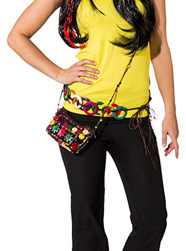 PARTY DISCOUNT Tasche Hippie mit Perlen