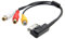 chenyang CY Cable de audio/vídeo CY AMI MMI a 3 RCA hembra, cable de entrada audio y vídeo DVD para A1, A7, A8 y VW