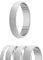 Ring - 925 Silber - 4 Breiten - Diamant - Silber [22.] - Breite: 3mm - Ringgröße: 58