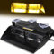 Balise Feu de Détresse Ambre 16 LED Application de la Loi Lumière Avertissement Stroboscope Clignotant Lampe D'urgence avec la ventouse 12V Pour le toit/le tableau de bord/le pare-brise internes