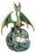 Nemesis Now 19cm Snowglobe, Green Emerald Oracle Schneekugel, 19 cm, Grün