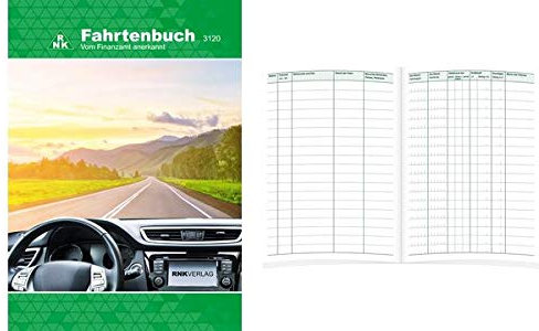 RNK Verlag Fahrtenbuch PKW, DIN A5, 32 Blatt, Sie erhalten 1 Stück á 32 Blatt