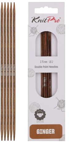 KnitPro Ginger Double Pointed Needles 8 (20cm) | 2.75mm