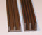 6mm Set Glasführungsprofile - Schiebetürprofile (150, braun)