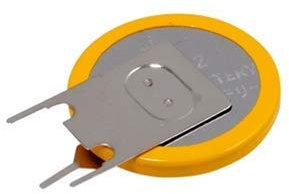 PILA BATTERIA LITIO CR2032 VERTICALE 3PIN 3V A SALDARE DA CIRCUITO STAMPATO
