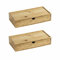 WENKO Bambus Box Terra mit Schublade 2er Set 2er Set, Aufbewahrungsbox, Badkorb Braun