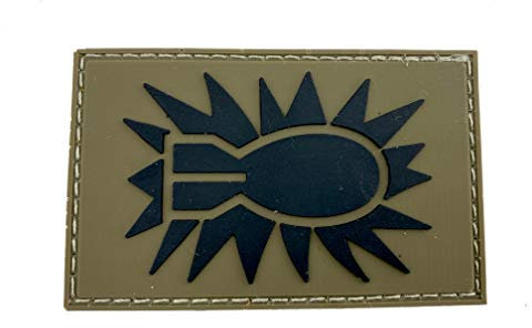 EOD Explosive Ordnance Disposal Bombe Paintball Airsoft PVC Klettverschluss-Flecken Kader Patch