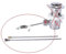 Pièce articulée et barre de traction pour bonde siphon et valve push up GSuZS