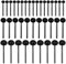 TOAOB 300 Piezas Ojos de Cristal Negros de 2 mm 3 mm 4 mm para Hacer Muñecas Needle Felting Manualidades Accesorio DIY Artesanía