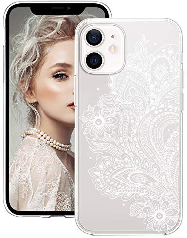 ruiyoupin Kompatibel mit iPhone 12 Mini Hülle Silikon Dünn Transparent Slim Glitzer für iPhone 12 Mini Clear Case Rosa Liquid Mandala Handyhülle Cover Schutzhülle für iPhone 12 Mini 5,4'' Schutz 256g