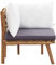Tidyard Garten-Ecksofa mit Kissen Gartensofa Sofagarnitur Sitzgarnitur Gartengarnitur Gartenmöbel Massivholz Akazie 65 x 65 x 65 cm