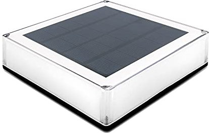 ILIKEPOW Solar Lights Outdoor for Posts, Deck, Fence, Patio, Garden, Pond, Swimming Pool Post Cap Lamp Waterproof Lighting Colour Temperature Adjustable 3000K, 4000K, 6000K
