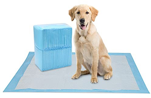 Lospitch 40 Stück Welpenunterlage Welpen Hygieneunterlagen Trainingsunterlagen für Haustiere Welpen Toilettenmatte, Super Saugfähig saugstarke Hunde-Pads Toilettenpolster Einwegurinauflage 60*60CM