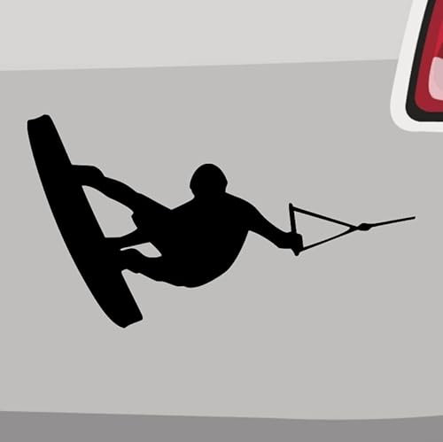 Wakeboarder Aufkleber Wassersport Kitesurfen Sommer JDM Wasserski Surfen 20x11cm in 21 Farben