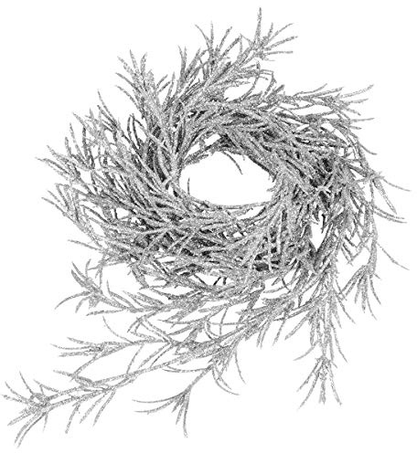 KI Store 3 Stück blätter tannengirlande Christbaum Girlande künstlicher mit Glitzer 183cm weihnachtsgirlande Weihnachtsbaum schmücken Tannenbaum Girlande fur Weihnachts deko