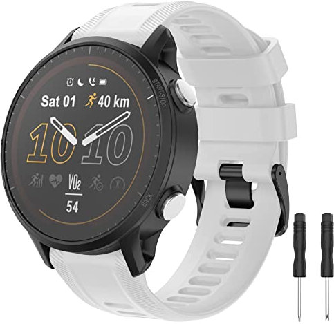 MYSNBKN Armbänder Kompatibel mit Garmin Forerunner 945/955/935/EPIX 2 Armband, Silikon Ersatzarmband für Fenix 6/Forerunner 965/745/Approach S62 Uhrenarmband