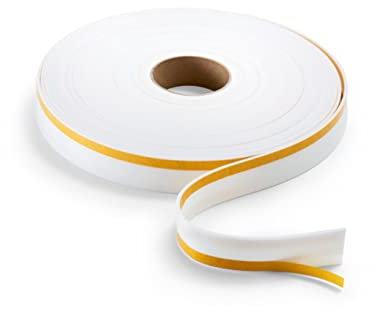 Kama Trennstreifen - Dehnfugenband Duo beidseitig klebend - Dämmung und Dichtung von Blendfugen - Vermeidet Spannungen bei Putzanschlüssen, bei abgehängten Decken und Trennwänden, 50 mm x 3 mm x 25 m