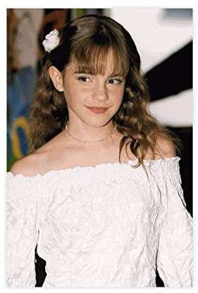Emma Watson The Wallpaper Poster Emma Watson Poster Leinwand Poster Wandkunst Dekor Druck Bild Gemälde für Wohnzimmer Schlafzimmer Dekoration Rahmen Stil 30 x 45 cm