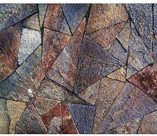 murando - Fototapete Premium-Vlies Steine 3D 300x210cm - Foto Tapete Wohnzimmer Moderne Vliestapete XXL Wandtapete Motivtapeten Bildtapete 3d Effekt Wand Dekoration Flur Stein Optik Steinwand