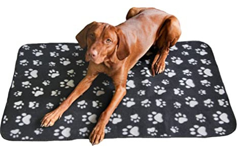 Quantum Interior wasserdichte Haustierdecke Hundedecke untersch. Größen Unterlage Haustier Decken für Hunde und Katzen Fleecedecke (Anthrazit, 70x100)