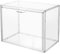 Attelite Clear Acrylic Display Case,Display Storage Box Countertop with Magnetic Door,Stackable Dustproof Protection Showcase for Action Figures,Collectibles