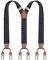 Dresime Hosenträger Herren Hosenträger für Hosen mit 6 starken Metallclips, Y-Rücken verstellbare Hosenträger Hosenträger Heavy Duty elastische Herren Hosenträger