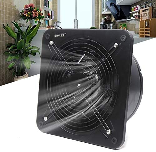 Esyogen 300mm Badlüfter Wandlüfter 2600 U/Min Küchenabzugshaube Leise Ventilator Abluftventilator Lüftungssysteme Für WC Küche