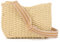 SUKUTU Sac à Bandoulière en Paille Tressée pour Les Femmes Sac de Plage Estival Sac à Bandoulière Sacoche avec Chaîne