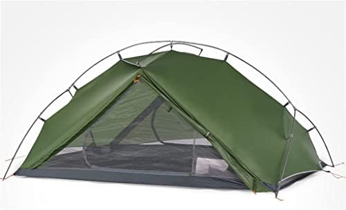GGZONE Zelt, Ultraleicht, Campingzelte, 1 Person, 2 Personen, Fahrradzelt, wasserdicht, tragbar, Reisezelt (Vert 2 Person) Beautiful Scenery