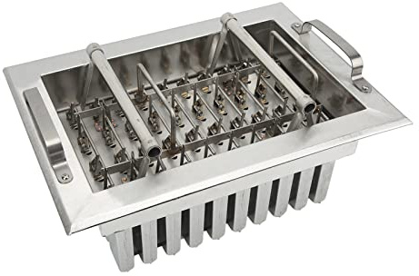 Jeanoko Moldes para Paletas de Hielo de Acero Inoxidable, Plateado, 43 × 32 × 24, Molde para Helado de Acero Inoxidable, Máquina de Soldar