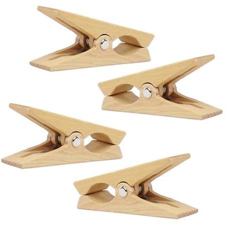 tuuli Pinces à Linge en Bois Grandes Pinces à Linge en Bois pour Serviette de Plage Chaise Longue Yacht Poussette Accessoires pour Le Linge