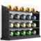 GALVANOX Étagère de rangement pour 20 dosettes, compatible avec le support de dosettes Nespresso Vertuo (bois de bambou), support de rangement autoportant, peut contenir 20 capsules de café Vertuoline